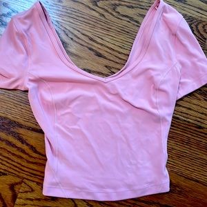 Pink Lululemon Align Tee